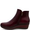 SUSST WOMENS WEDGE ZIP ANKLE BOOT - MULBERRY